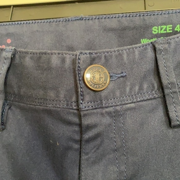 Lilly Pulitzer Worth Skinny Mini Pant Navy Blue Sateen Classic Basic Size 4 - Picture 7 of 16